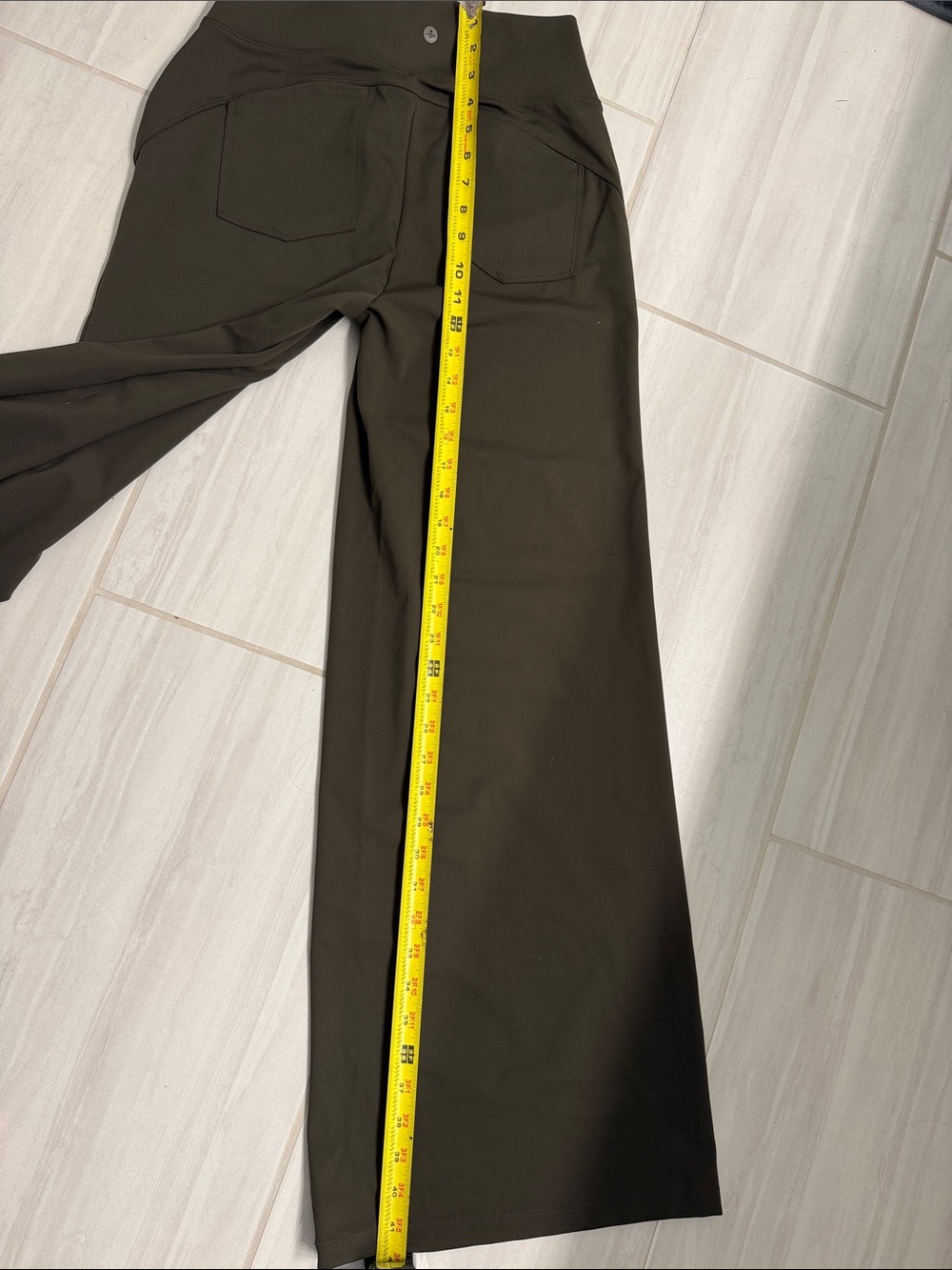 HALARA Olive Green Wide-Leg Ponte Pants - Picture 6 of 7